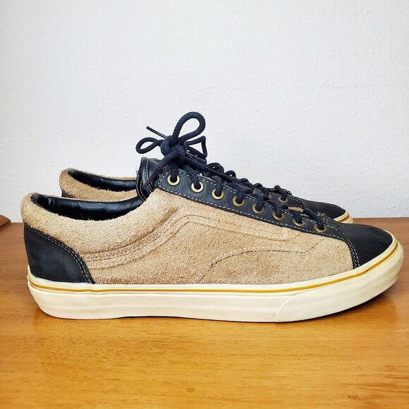 Van's California SK8-Low Brown Suede Black Leather Sneakers Shoes Mens SZ 11.5 - Picture 3 of 12